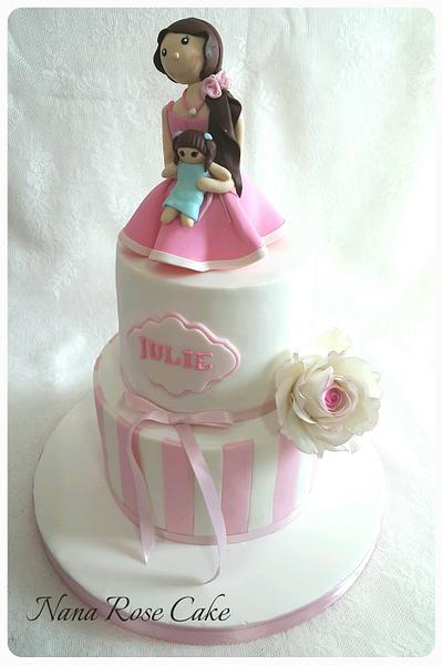 Girl with a doll - Cake by Nana Rose Cake 