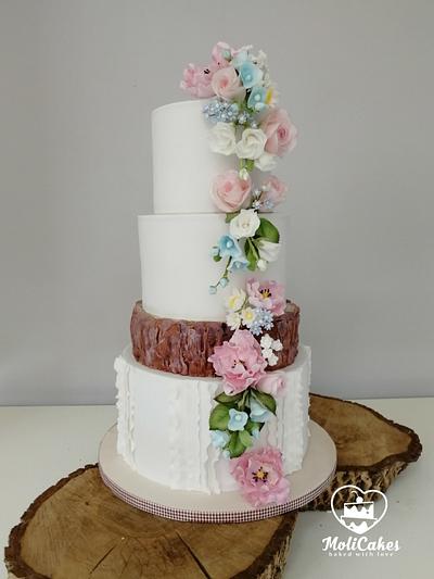 Romantic wedding cake  - Cake by MOLI Cakes