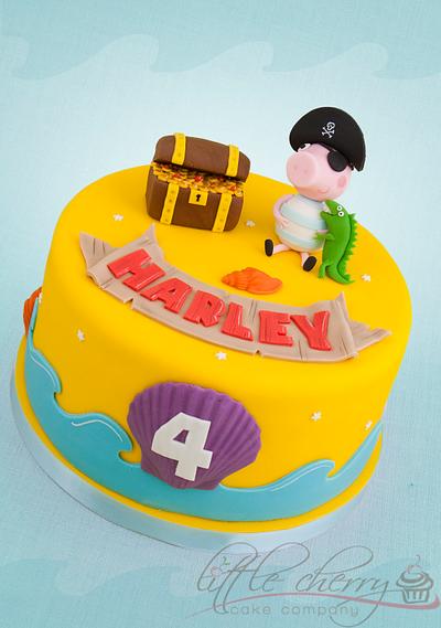 George Pig Pirate! - Cake by Little Cherry