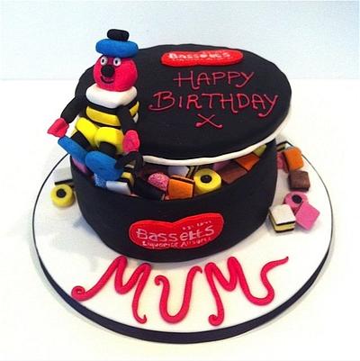 Licorice Allsorts Cake - Cake by Claire Lawrence