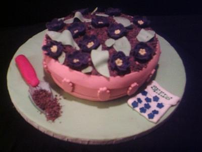 Flower Pot Cake - Cake by cakediva3