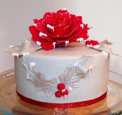 Snow rose - Cake by Nicky4rn