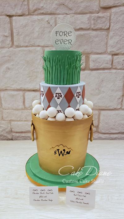 Golf bucket groom's cake - Cake by Diane