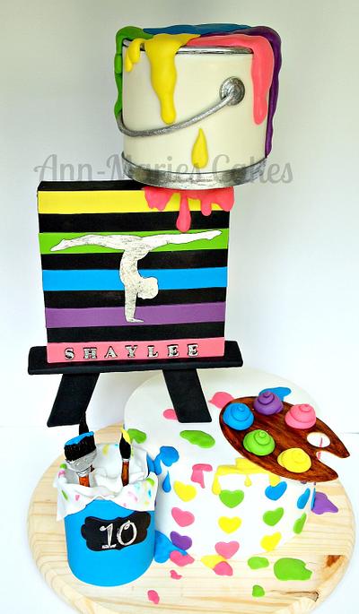 Shaylee's Paint Party - Cake by Ann-Marie Youngblood