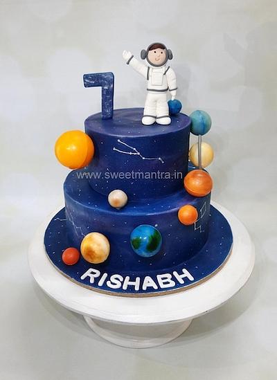 Astronaut Planets cake - Cake by Sweet Mantra Homemade Customized Cakes Pune