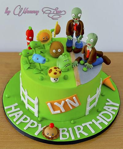 Plants vs Zombies Cake - Cake by Mommy Sue