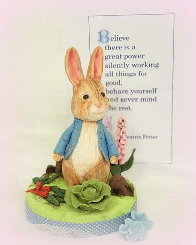 Peter Rabbit topper - Cake by Karen Dodenbier