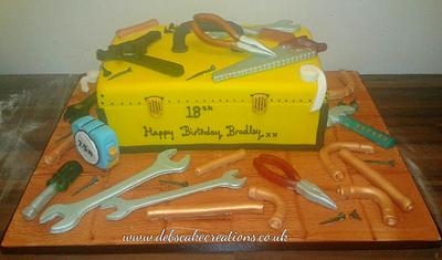 Plumbers Tool Box - Cake by debscakecreations