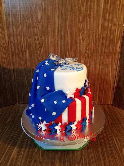 America the Beautiful - Cake by Sheri Hicks