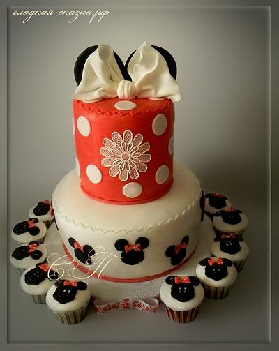 Kids cake with cupcakes "Mickey" - Cake by Svetlana