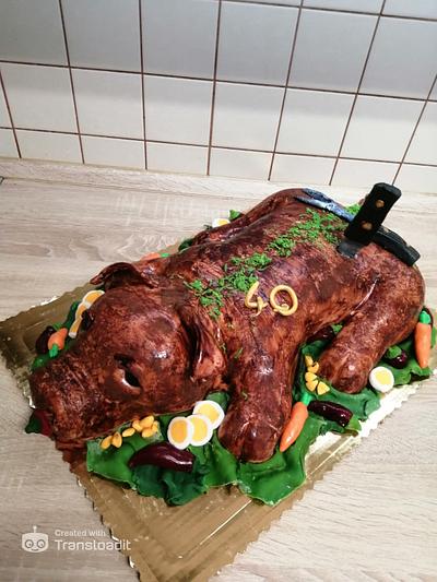 3D sweet pig cake - Cake by cakes from Monik