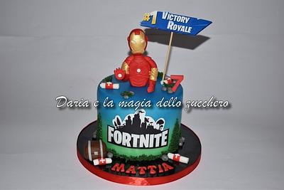 Fortnite Ironman cake - Cake by Daria Albanese