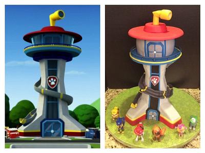 Paw patrol lookout cake - Cake by Woodcakes