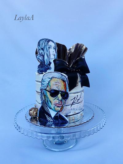 Karl Lagerfeld & fashion  - Cake by Layla A