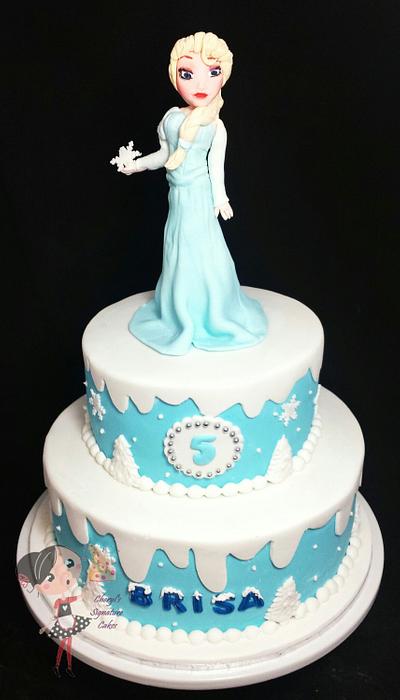 Frozen themed cake - Cake by Cheryl's Signature Cakes