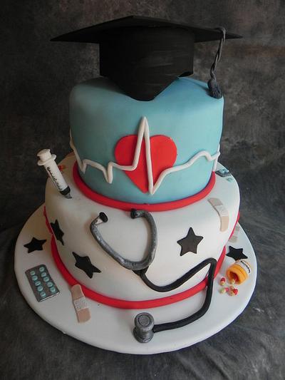 My doctor graduation - Cake by Monica Garzon Hoheb