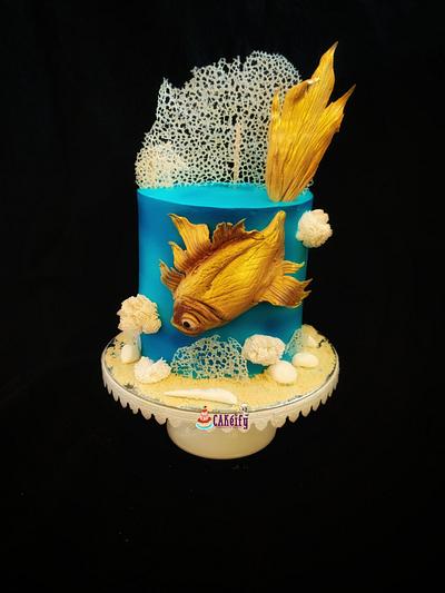 Fish theme cake - Cake by Nikita shah