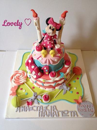 Minnie Mouse cake - Cake by Thesugartales