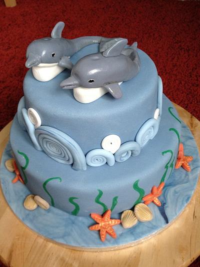 Dolphins - Cake by Ashley Taylor Wood