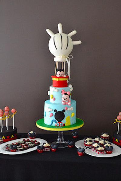 The Sugar Nursery's Mickey and Mini Mouse Sweet Table - Cake by The Sugar Nursery - Cake Shop & Imaginarium