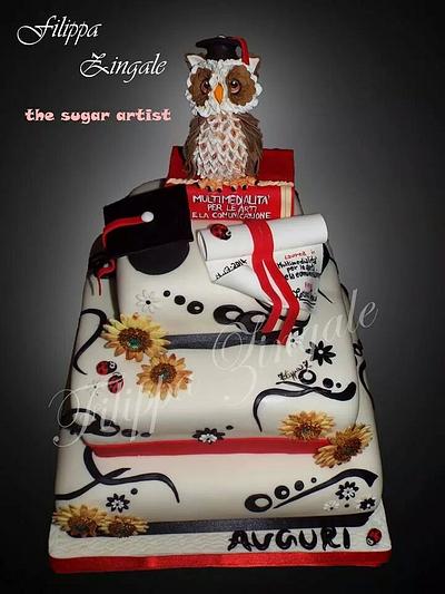 Cake Graduation Owl   - Cake by filippa zingale