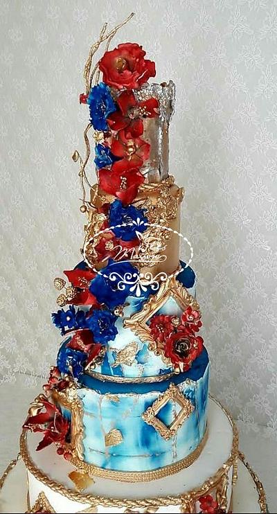 Floral wedding cake - Cake by Fées Maison (AHMADI)