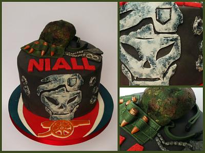 Call of Duty/Arsenal - Cake by Sharon Fitzgerald @ Bitchin' Bakes