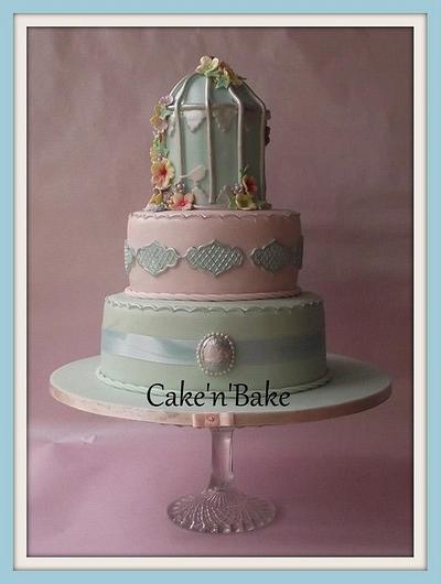 Vintage birdcage - Cake by Helenmarie's Cake Boutique