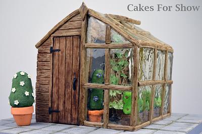 Shed Greenhouse Cake - Cake by Cakes For Show