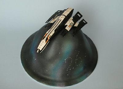 Mass Effect Normandy - Cake by Cathy's Cakes
