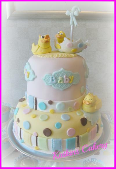 Tiny Bundle Baby Shower - Cake by katkins