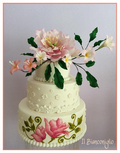 Peonia's cake - Cake by Carla Poggianti Il Bianconiglio