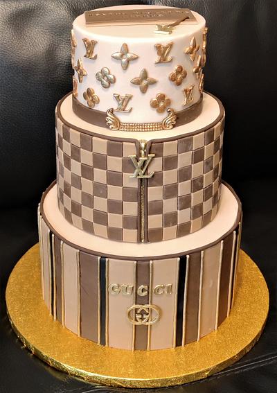 LV and Gucci - Cake by OSLAVKA