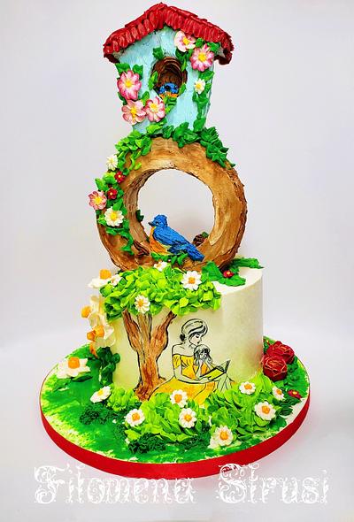 Spring buttercream cake - Cake by Filomena