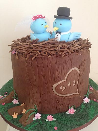 The Love Birds  - Cake by icedtouchcakes