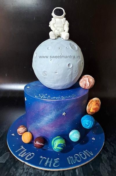 Moon and planets cake - Cake by Sweet Mantra Homemade Customized Cakes Pune