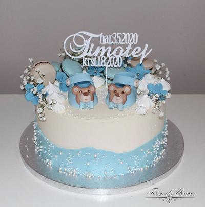 christening cake - Cake by Adriana12