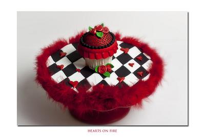 Hearts on Fire - Cake by Jan Dunlevy 