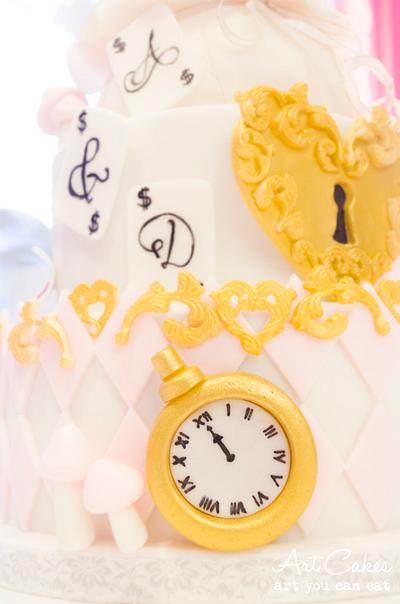 Alice In Wonderland Wedding Cake - Cake by Art Bakin’