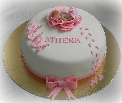 Naming cake for little Athena  - Cake by jessicastartor