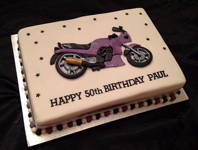 2d Motorcycle Birthday Cake - Cake by Caron Eveleigh