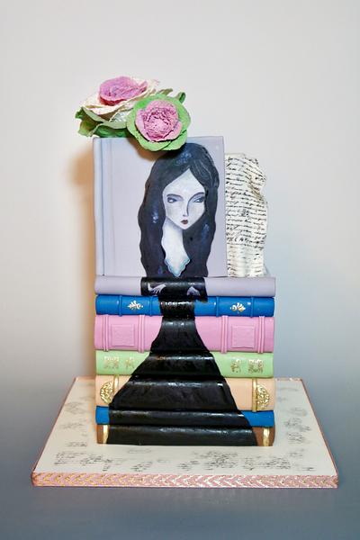 Book lady - Cake by tomima