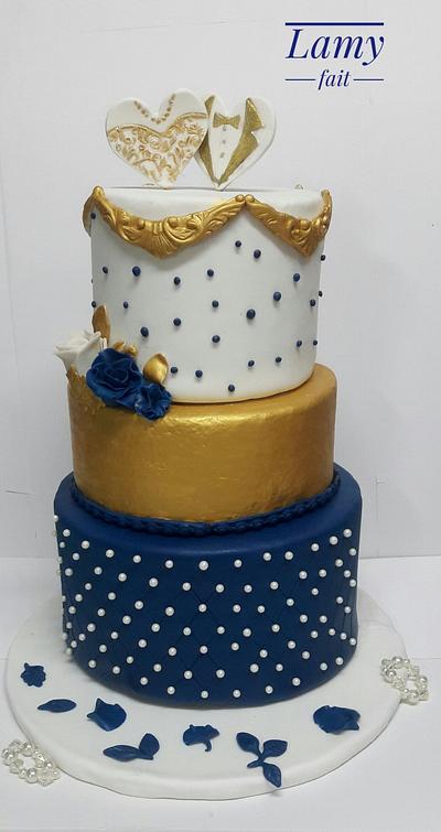 wedding cake - Cake by Randa Elrawy