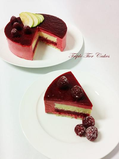 Raspberry mousse cake - Cake by Triple Tier Cakes