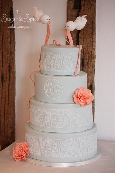 Flying Birds Wedding Cake - Cake by The Sugar & Spice Cake Company