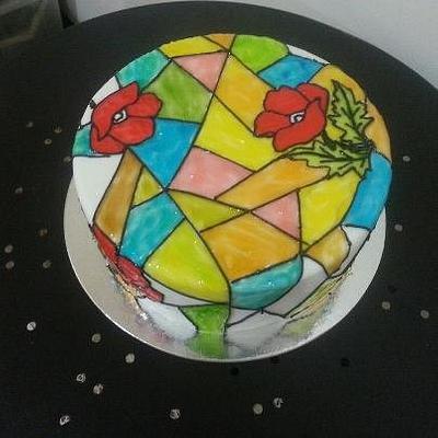 Stained Glass effect - Cake by cakes'n me