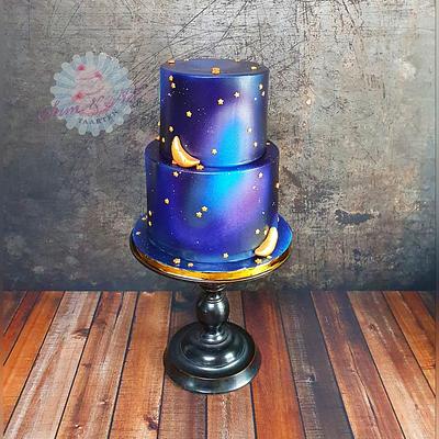Galaxy Wedding cake - Cake by Sam & Nel's Taarten