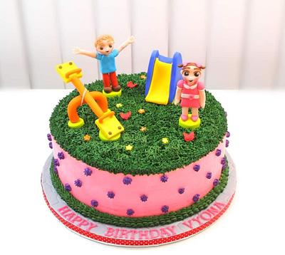 Kids in Playground Cake  - Cake by Shilpa Kerkar