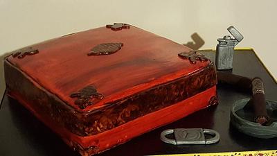 Cigar box cake - Cake by Jacevedo