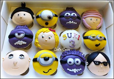 Despicable me cupcakes - Cake by Ceri's Cakes